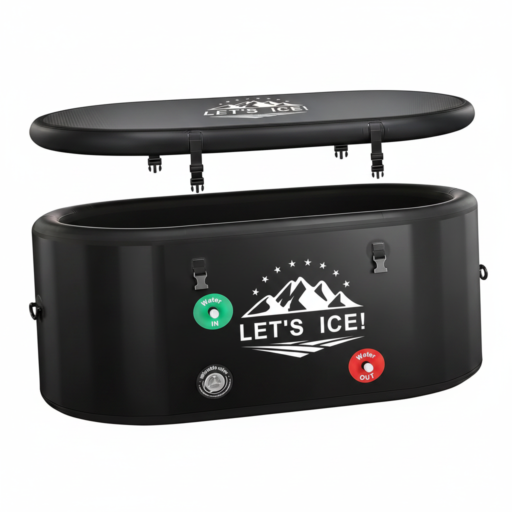 Generalman 206-Gallon Inflatable Cold Plunge Tub with Insulated Lid