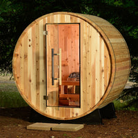 Almost Heaven Saunas Duet 2-Person Outdoor Barrel Sauna