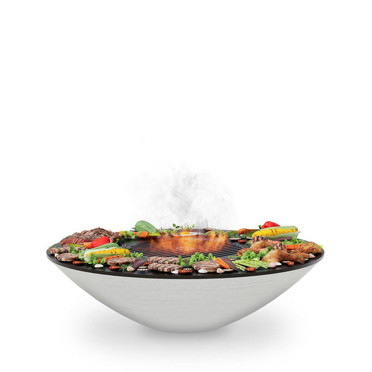 Arteflame Classic 40 Inch Stainless Steel Fire Pit with Cooktop