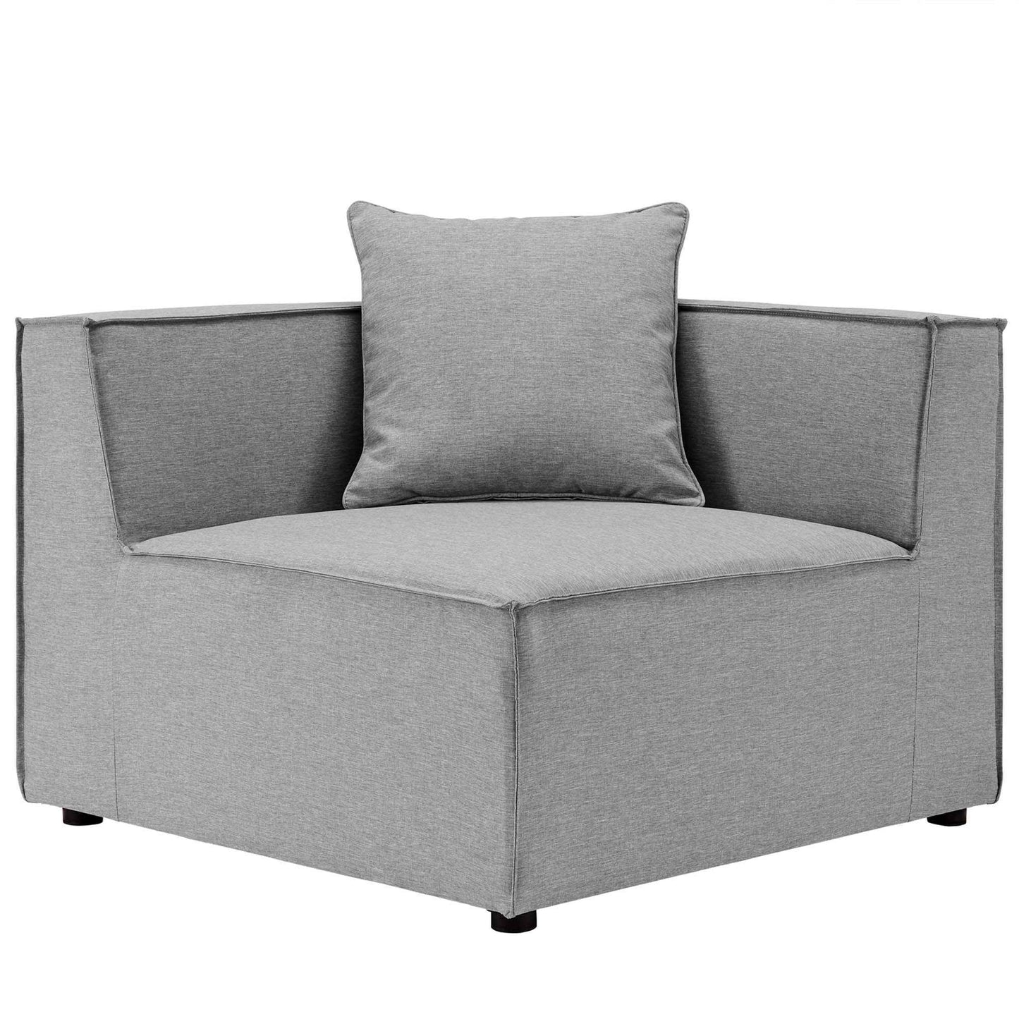 Patio Elegance Sectional Sofa - Saybrook 8-Piece Outdoor Upholstered Sofa by Modway
