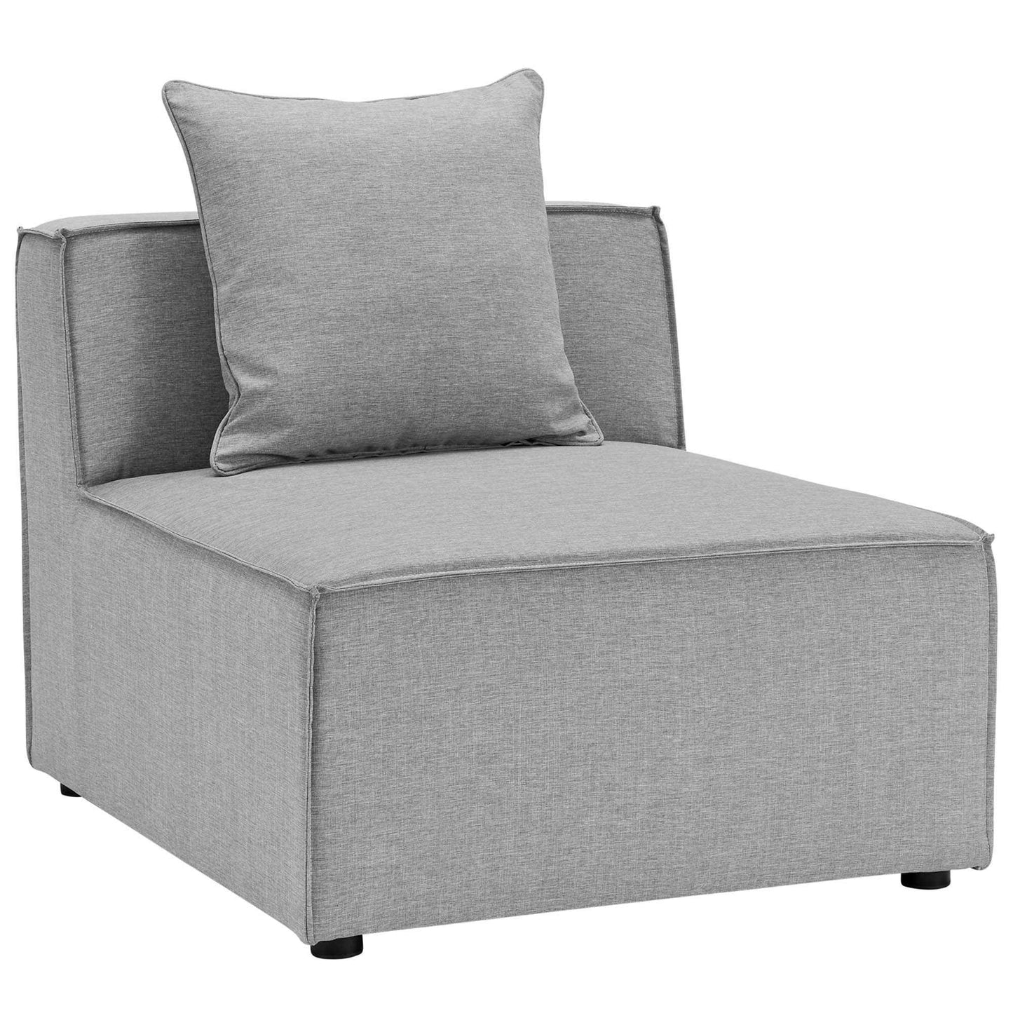 Patio Elegance Sectional Sofa - Saybrook 8-Piece Outdoor Upholstered Sofa by Modway