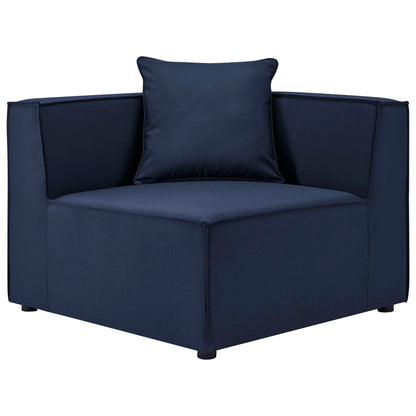 Patio Elegance Sectional Sofa - Saybrook 8-Piece Outdoor Upholstered Sofa by Modway