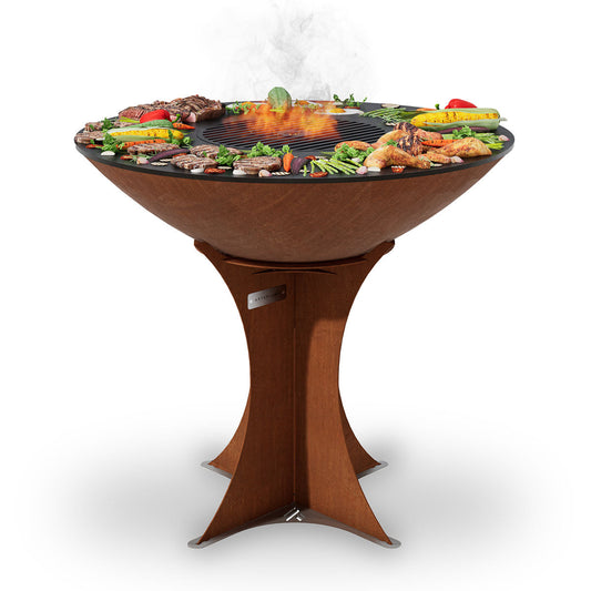 Arteflame Classic 40 Inch High Euro Base Flat-Top Grill and Fire Bowl