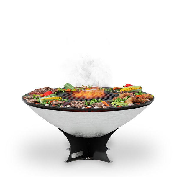 Arteflame Classic 40 Inch Stainless Steel Fire Pit with Cooktop