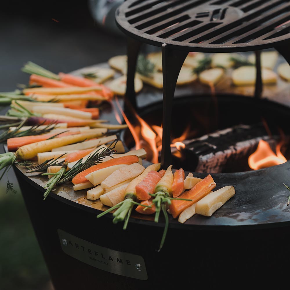 Arteflame ONE30 — 30″ One Series Flat-Top Charcoal Grill: The Ultimate Tableside Grill - Perfect for Entertaining