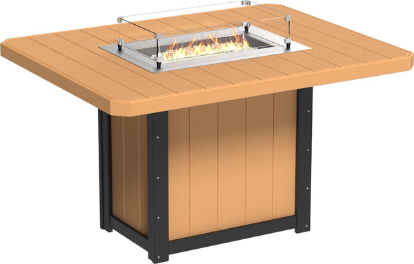 LFT62R Lumin Fire Table 62 inch Rectangular - product view on white background