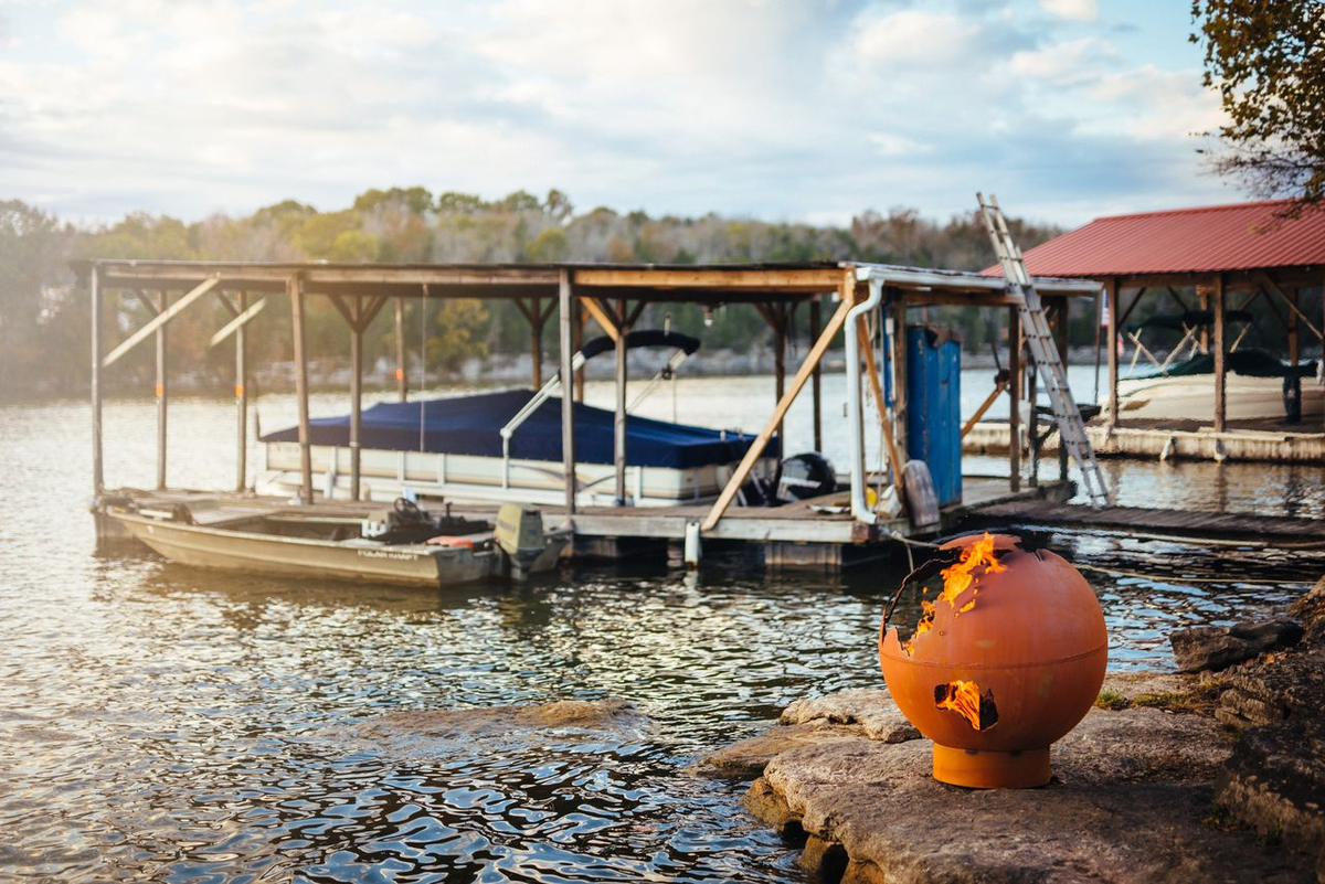 Third Rock Steel Fire Pit lifestyle photo