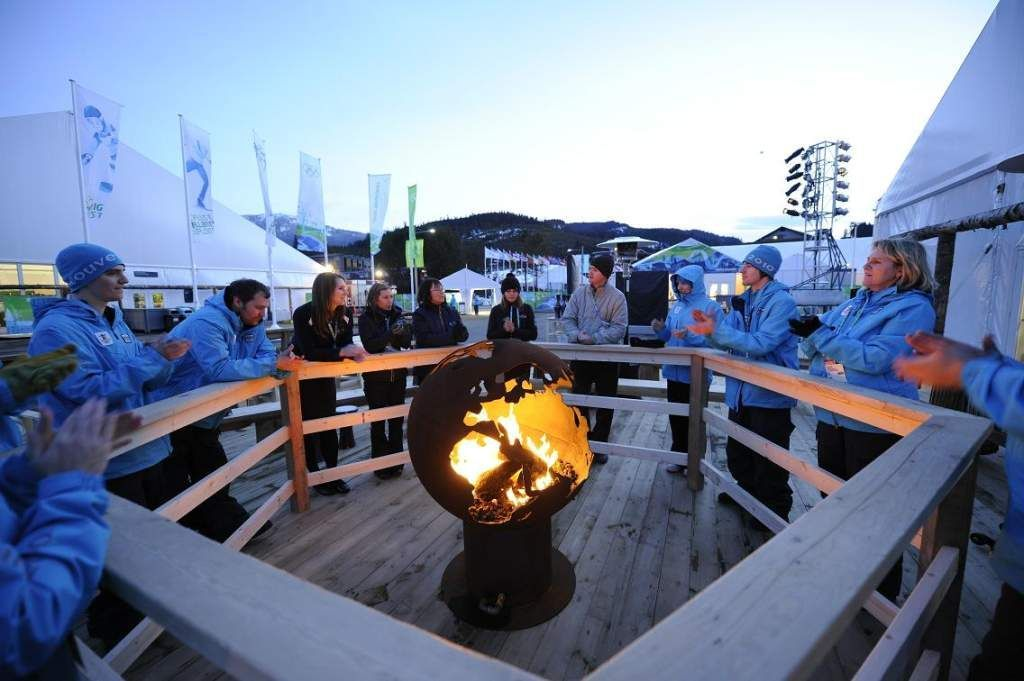 Third Rock Steel Fire Pit lifestyle photo
