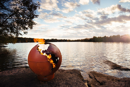 Third Rock Steel Fire Pit lifestyle photo