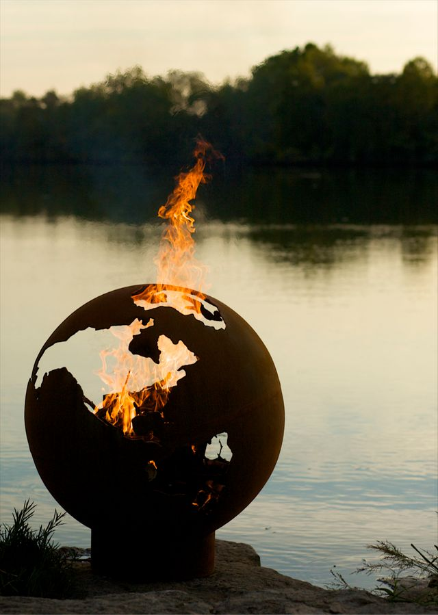 Third Rock Steel Fire Pit lifestyle photo