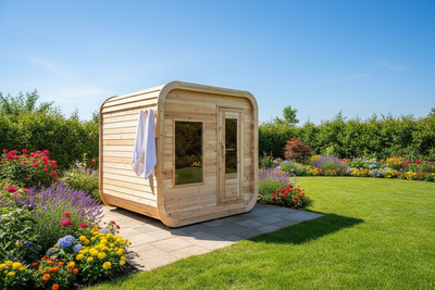 CT Luna Sauna | 4-Person Outdoor Electric Sauna | Canadian Timber Collection